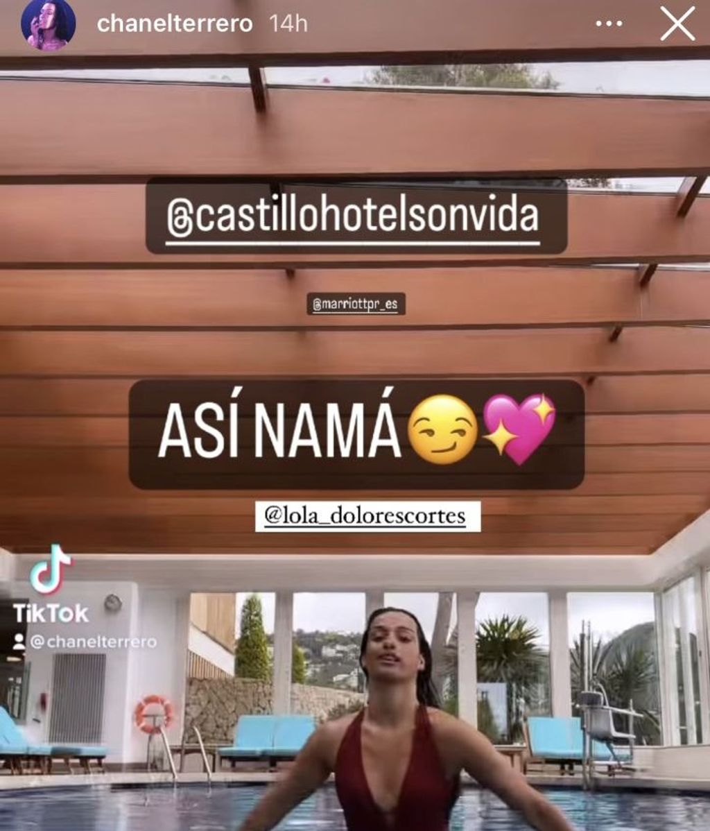Storie de Chanel disfrutando en el SPA
