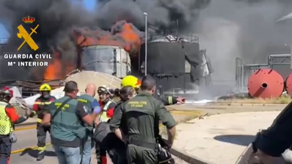 Extinguido el incendio en la planta de biodiésel de Calahorra