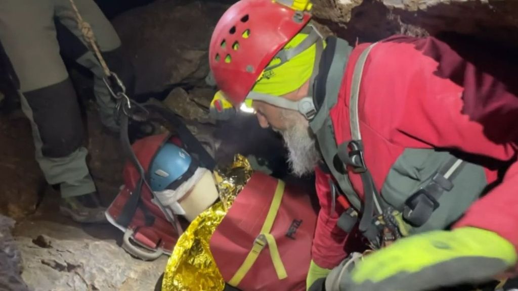 Rescate espeleóloga cueva Almería