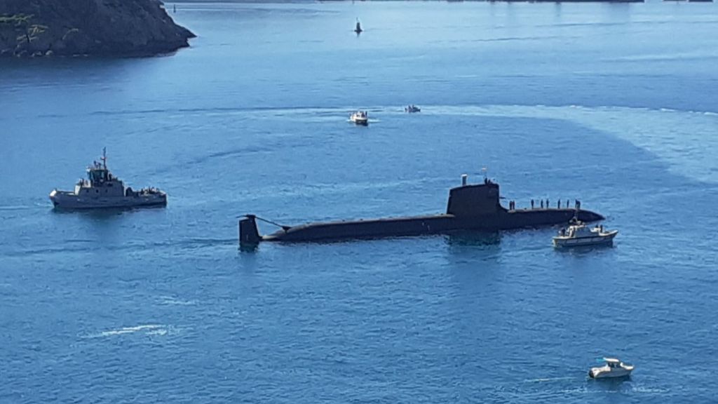 El submarino S-81 "Isaac Peral" se hace por primera vez a la mar tras años de retrasos