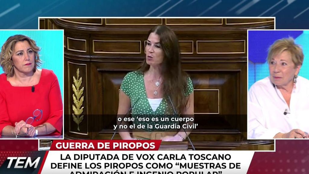 Susana Díaz y Celia Villalobos califican de "indecentes" las palabras de la diputada de VOX