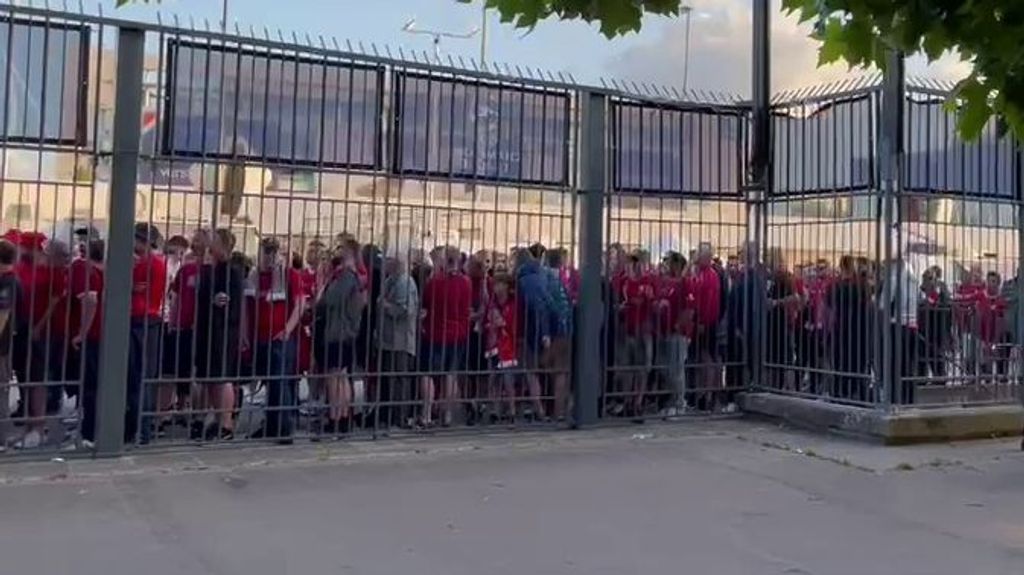 Aglomeraciones en el Stade de France