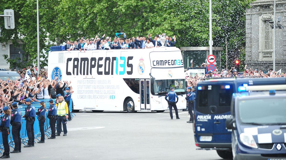 Celebración de la demicotercera Champions del Real Madrid Celebración de la demicotercera Champions del Real Madrid