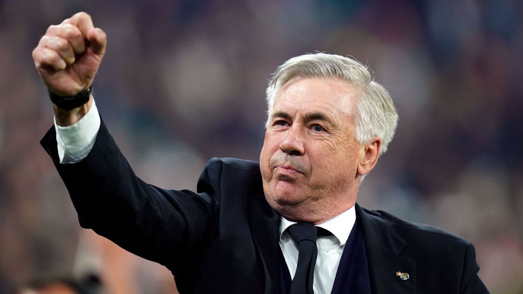 EuropaPress 4483847 28 may 2022 france paris real madrid manager carlo ancelotti celebrates
