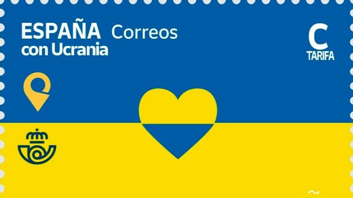 Así son los nuevos sellos de Correos en apoyo a Ucrania Así son los nuevos sellos de Correos en apoyo a Ucrania
