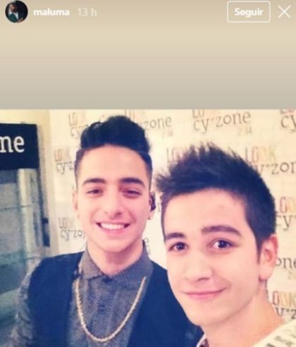 Camilo y Maluma, de jóvenes.