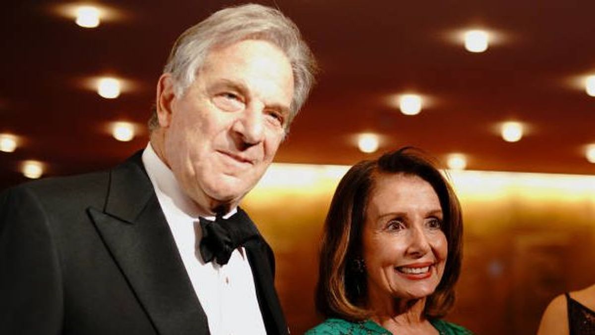 Paul Pelosi junto a su mujer, Nancy