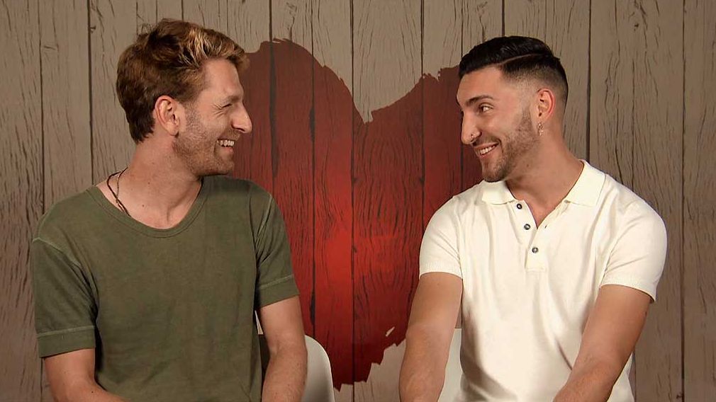 Pedro y Francesco durante su paso por 'First Dates'