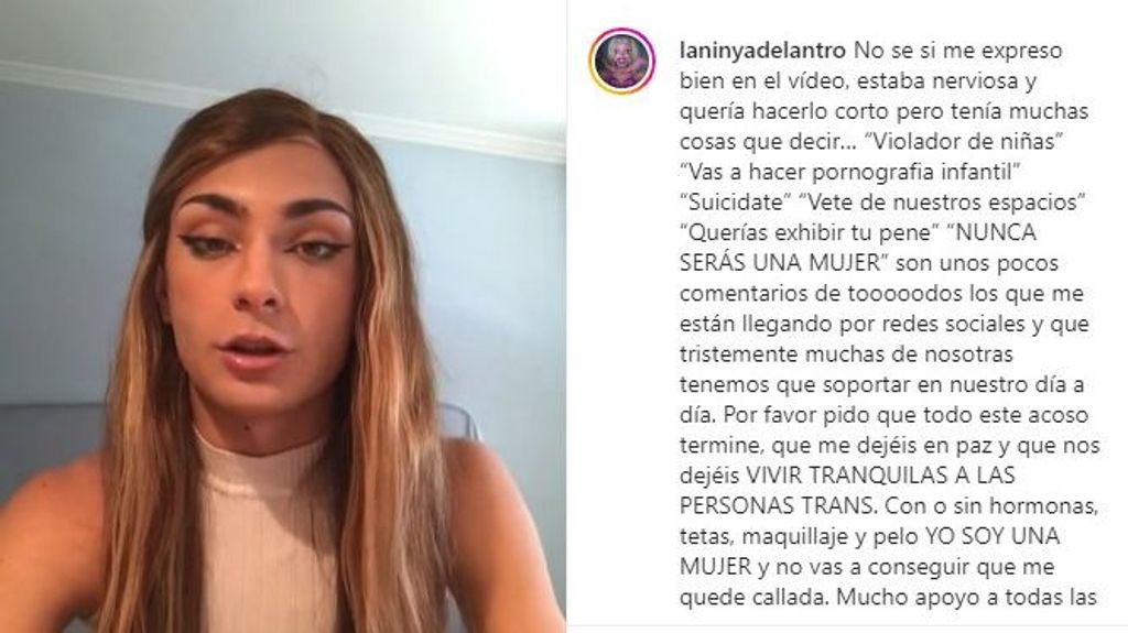 Captura del vídeo de Instagram de Aura