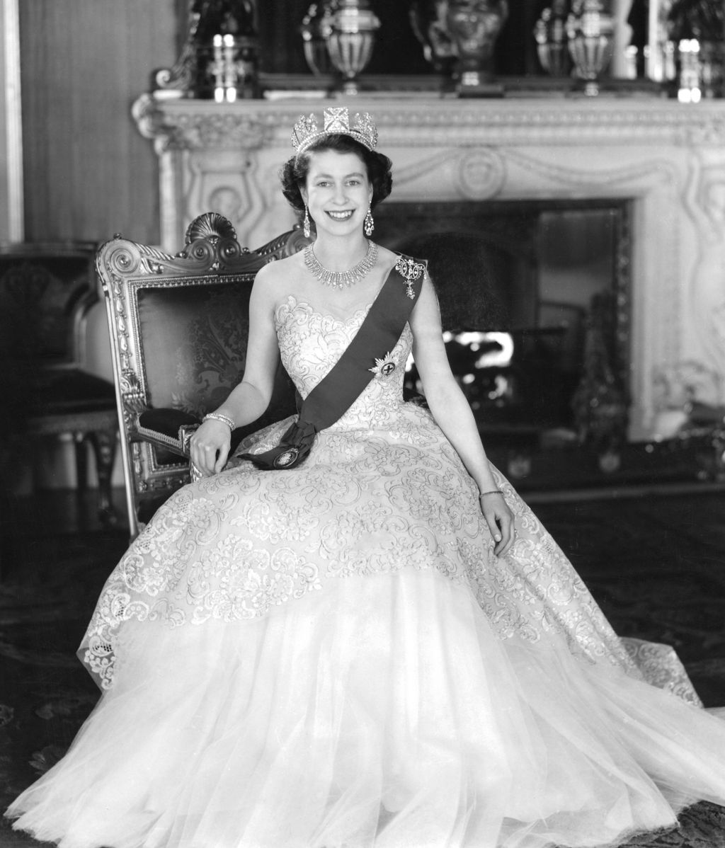 Isabel II el día de su coronación