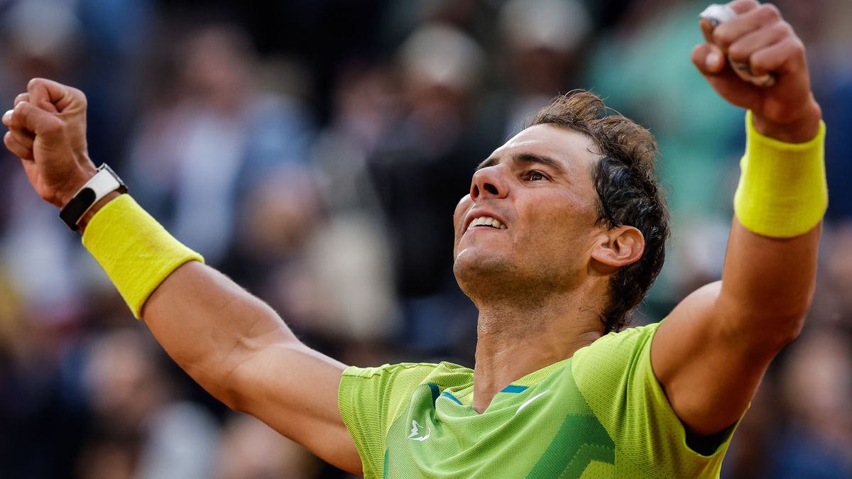 Rafael NADAL of Spain celebrates his point during the Day eight of Roland-Garros 2022, French Open 2022, Grand Slam tennis tournament on May 29, 2022 at Roland-Garros stadium in Paris, France - Photo Matthieu Mirville / DPPI