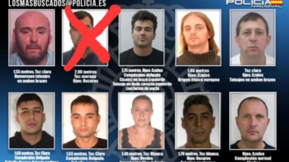 Detenido uno de los 10 fugitivos más buscados de España