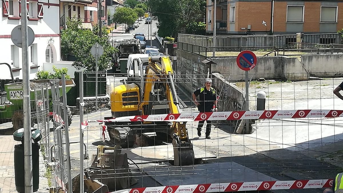 El escape se ha producido en una zona en obras El escape se ha producido en una zona en obras