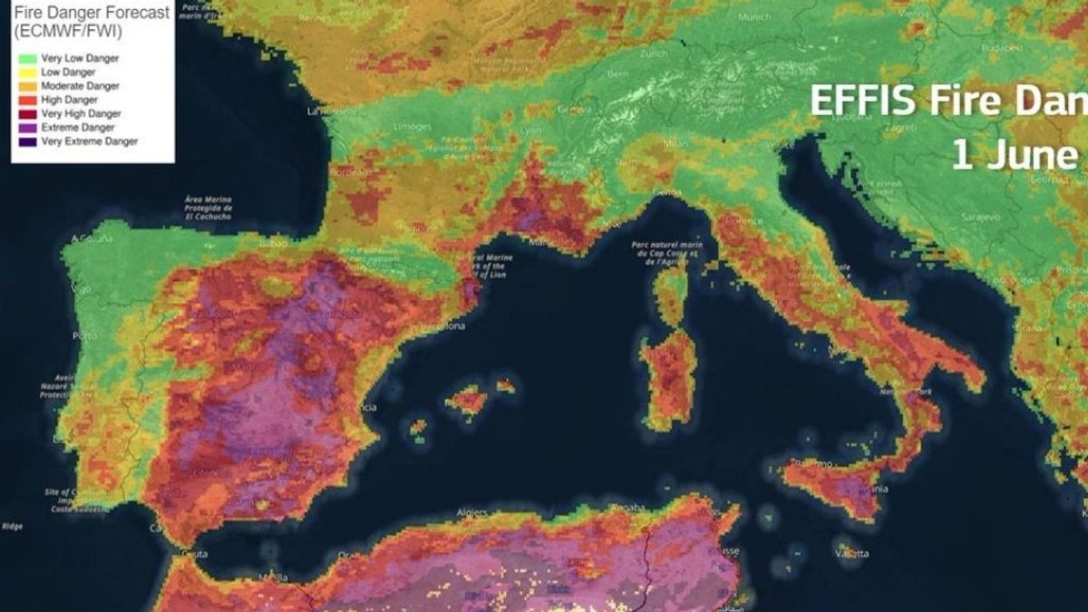 Fotogafía satélite de la península Fotogafía satélite de la península