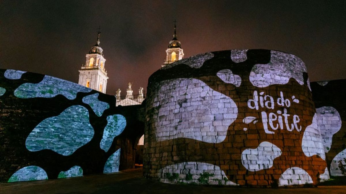 Manchas de vaca en la Muralla de Lugo. Manchas de vaca en la Muralla de Lugo.