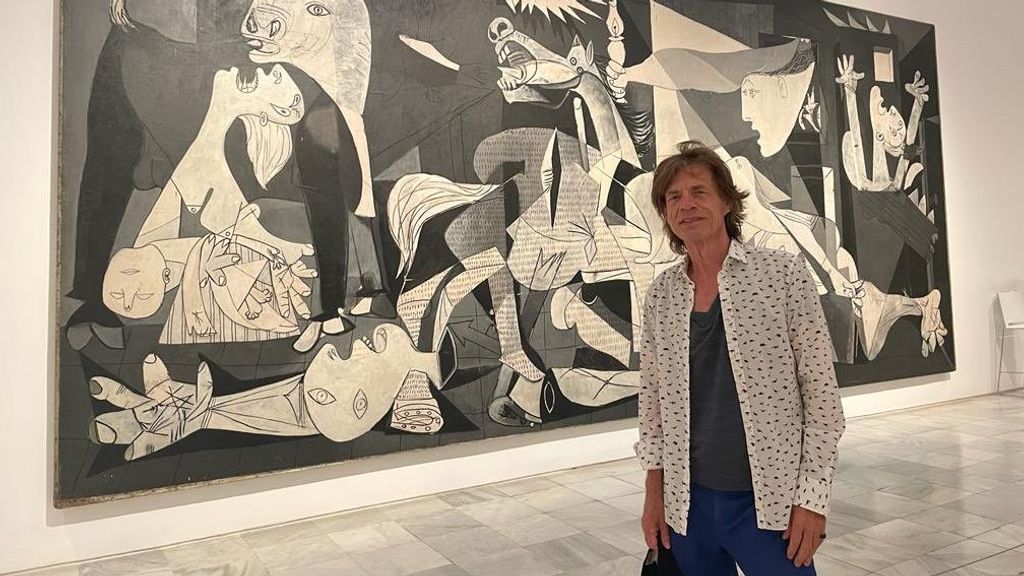 Mick Jagger en el Museo Reina Sofía