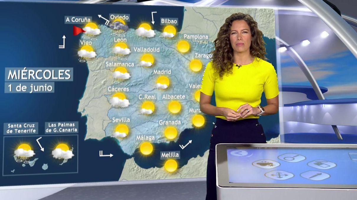 Pronóstico del tiempo para el miércoles, 1 de junio