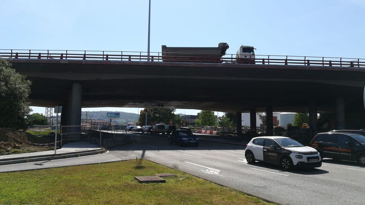 Puente de Rontegi tras el accidente Puente de Rontegi tras el accidente