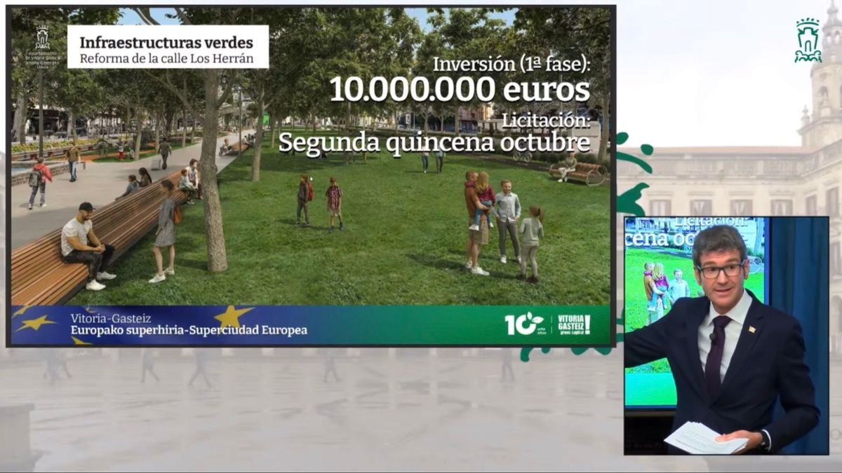 El alcalde, Gorka Urtaran, presentando el proyecto El alcalde, Gorka Urtaran, presentando el proyecto