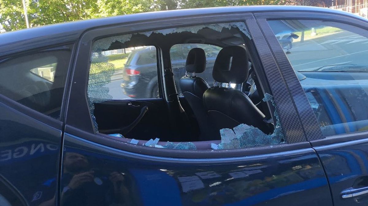 Estado en el que quedó el coche afectado. Estado en el que quedó el coche afectado.