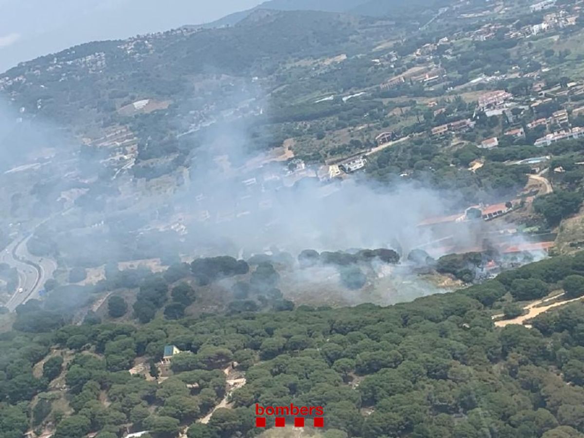Imagen aérea del incendio Imagen aérea del incendio