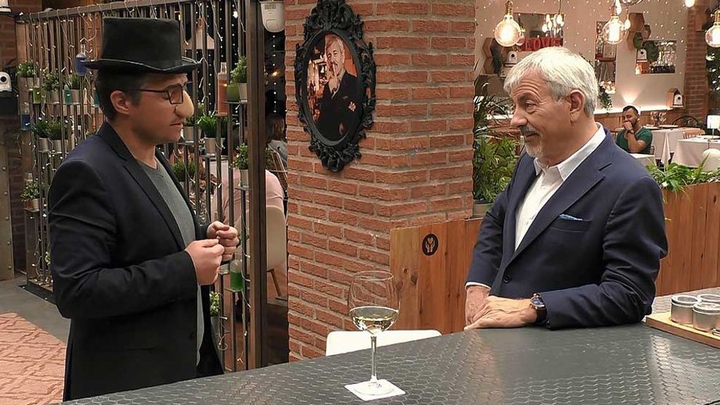 Senén David durante su cita en 'First Dates'