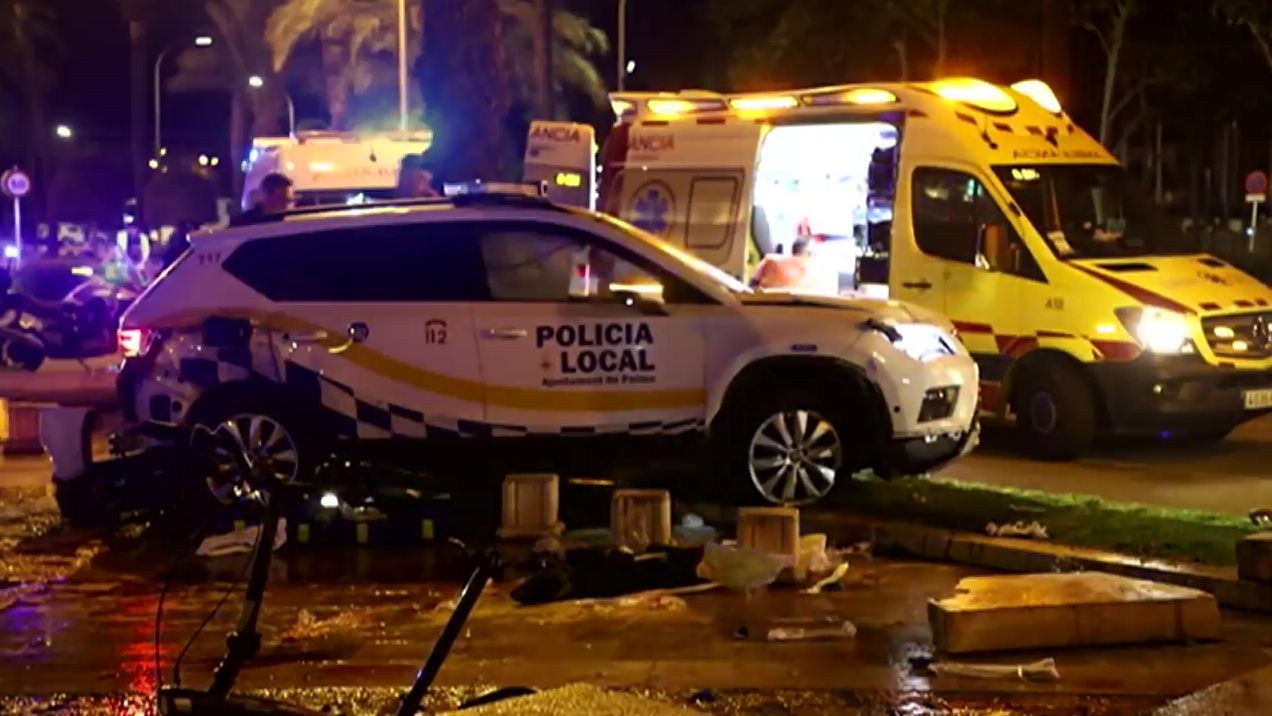 Un muerto y dos heridos tras ser arrollados por un coche de la Policía local en Palma