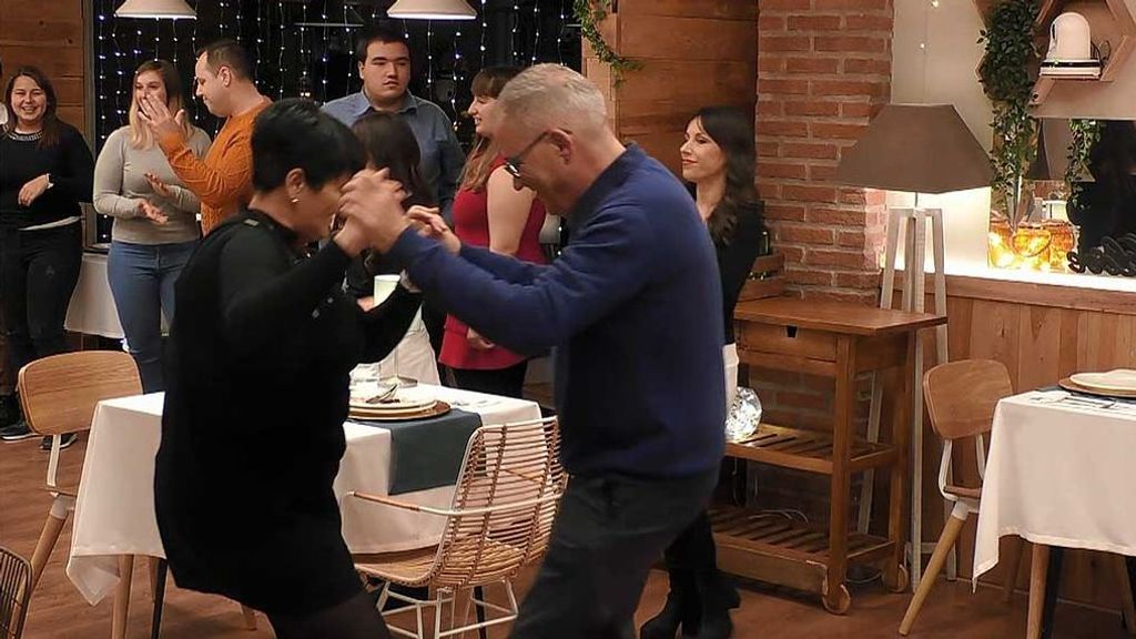 Virtu y Antonio durante su cita en 'First Dates'