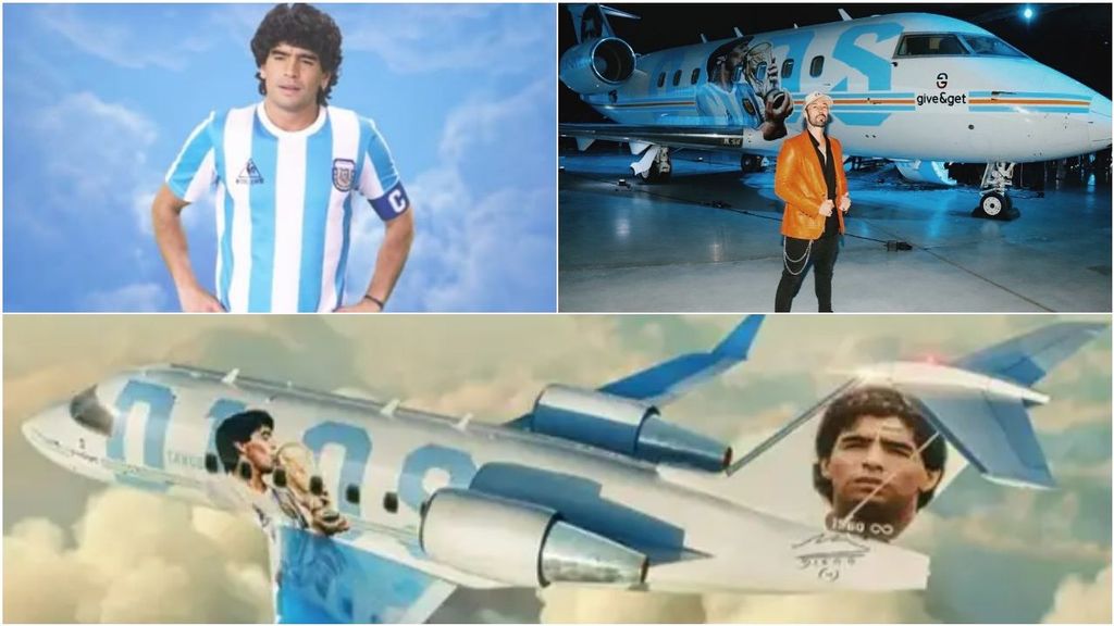 El Tango D10S, el avión de alta tecnología en el que podrás volar y hablar con Maradona
