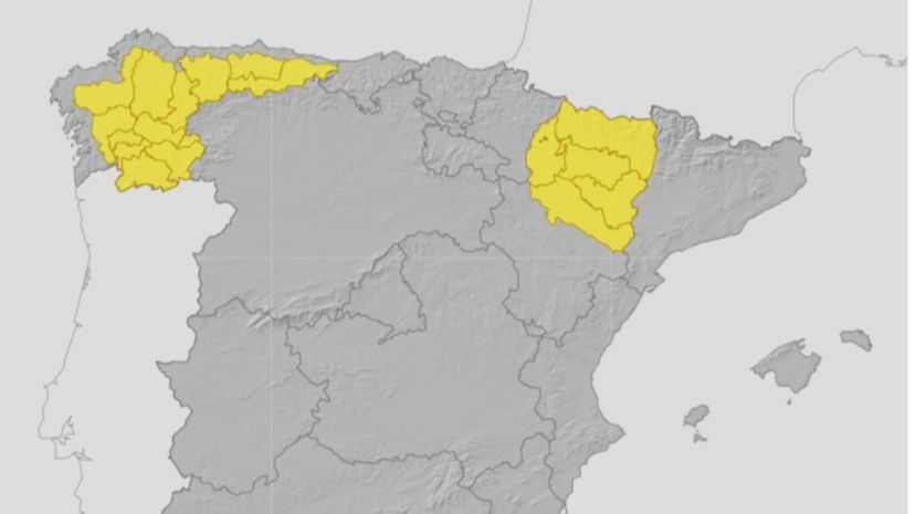 Avisos por lluvias y tormentas para el viernes, 3 de junio