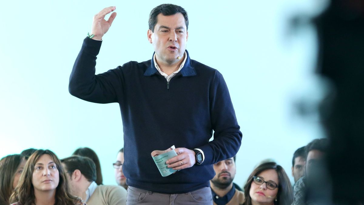 En Sevilla, el presidente del PP-A, Juanma Moreno, presenta una nueva campaña del PP-A. En Sevilla, el presidente del PP-A, Juanma Moreno, presenta una nueva campaña del PP-A.