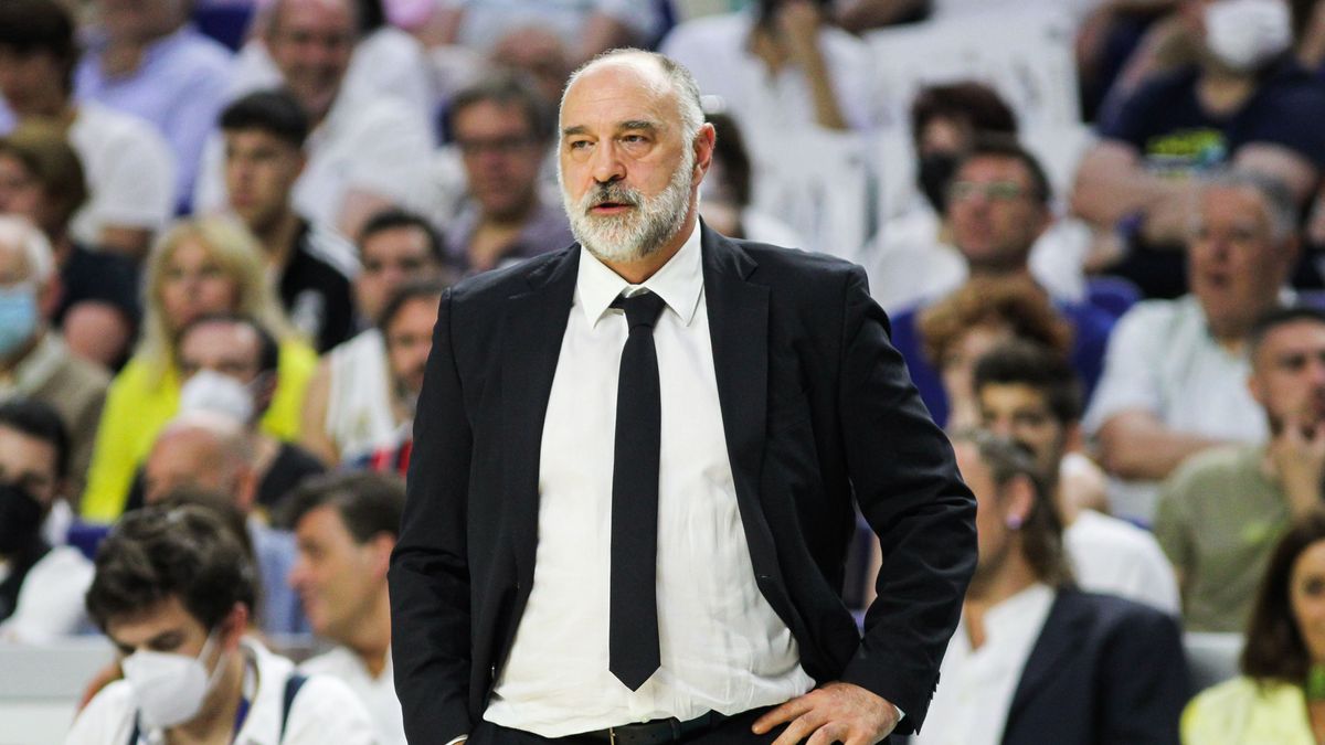 El entrenador del Real Madrid de baloncesto, Pablo Laso