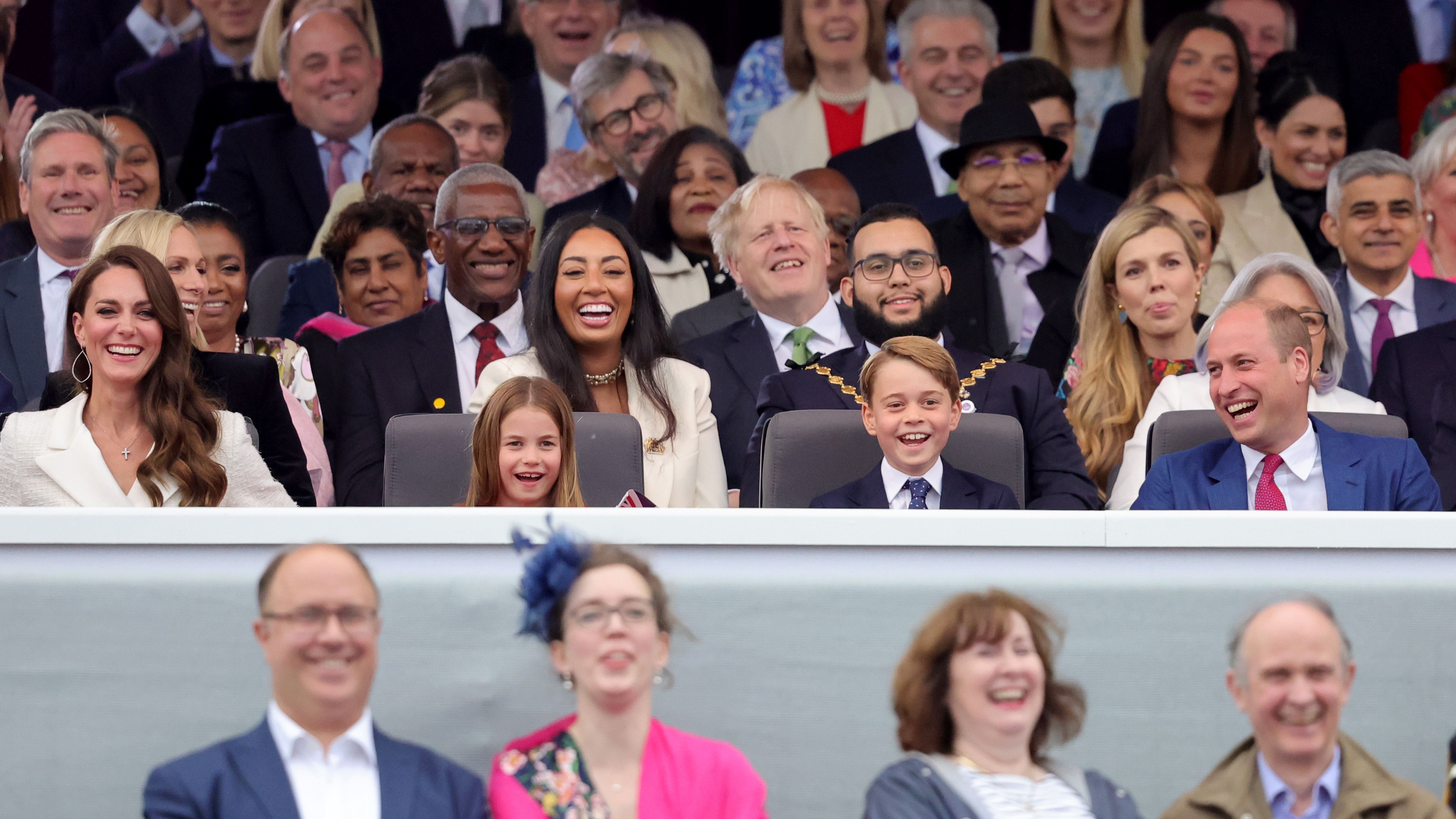 George y Charlotte de Cambridge acaparan todas las miradas en el concierto en homenaje a Isabel II