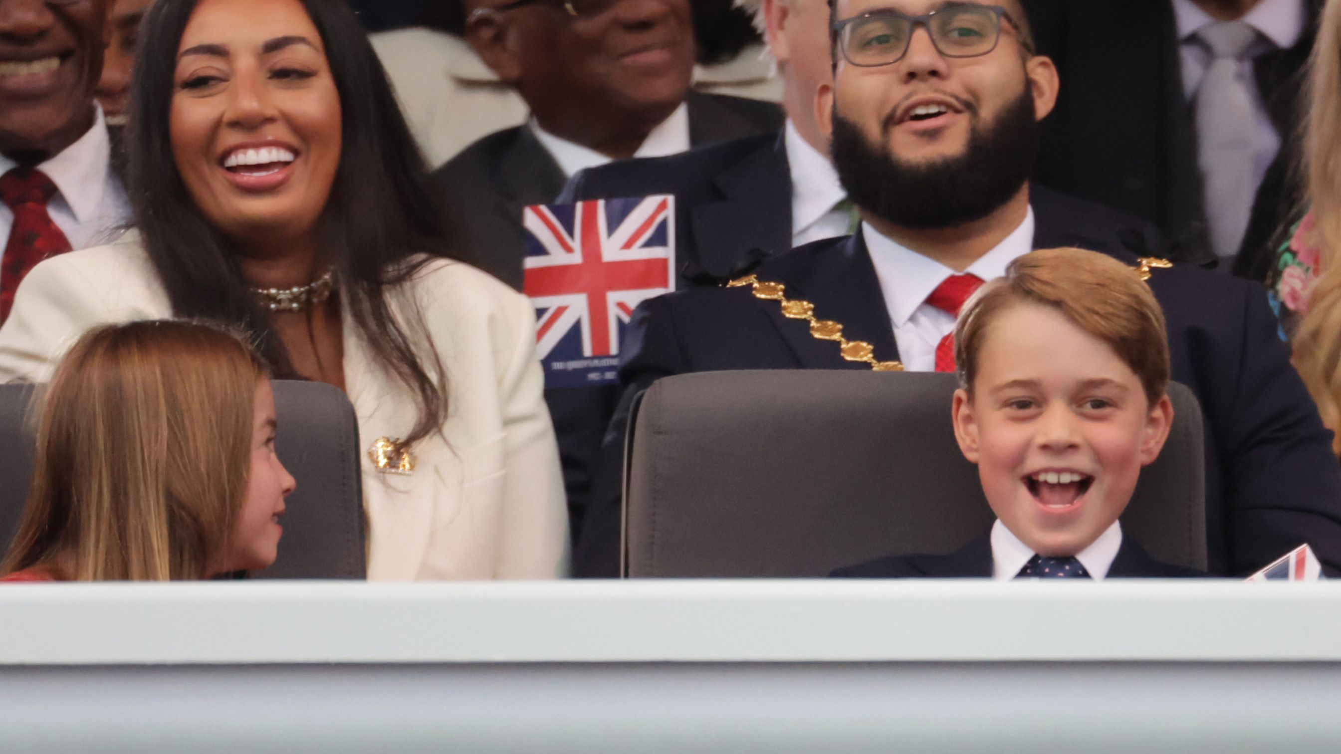 George y Charlotte de Cambridge acaparan todas las miradas en el concierto en homenaje a Isabel II