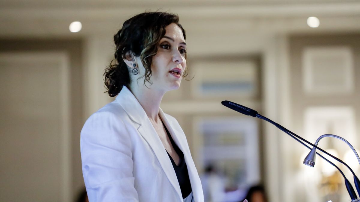 La presidenta de la Comunidad de Madrid, Isabel Díaz Ayuso, interviene en el VIII Foro Guadarrama