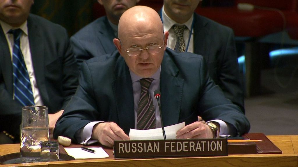 El embajador de Rusia ante Naciones Unidas, Vassily Nebenzia