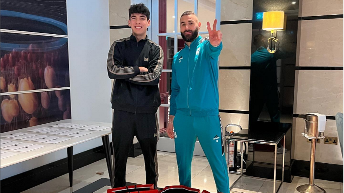 Leon Gissing, el joven de 17 años que viste a Benzema: "Me habló por Instagram" Leon Gissing, el joven de 17 años que viste a Benzema: "Me habló por Instagram"
