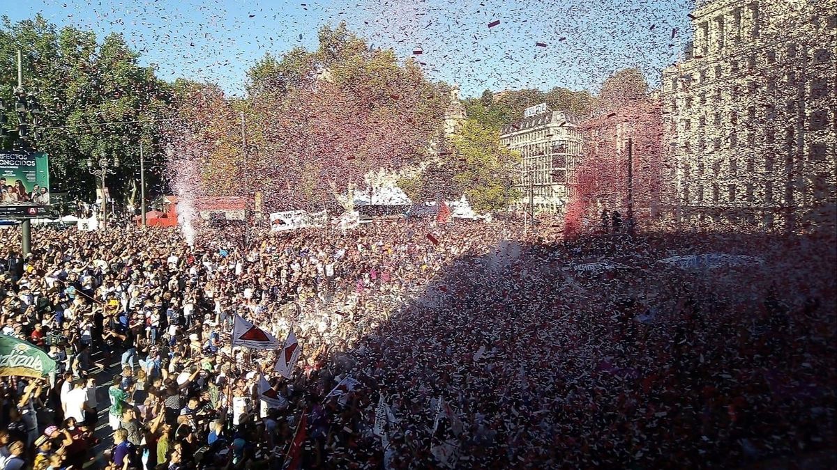 Chupinazo de la Aste Nagusia 2019. Chupinazo de la Aste Nagusia 2019.