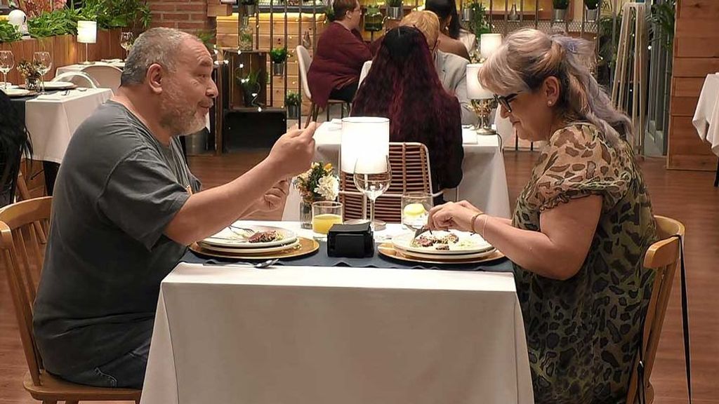 Diego y Gabriela durante su paso por 'First Dates'