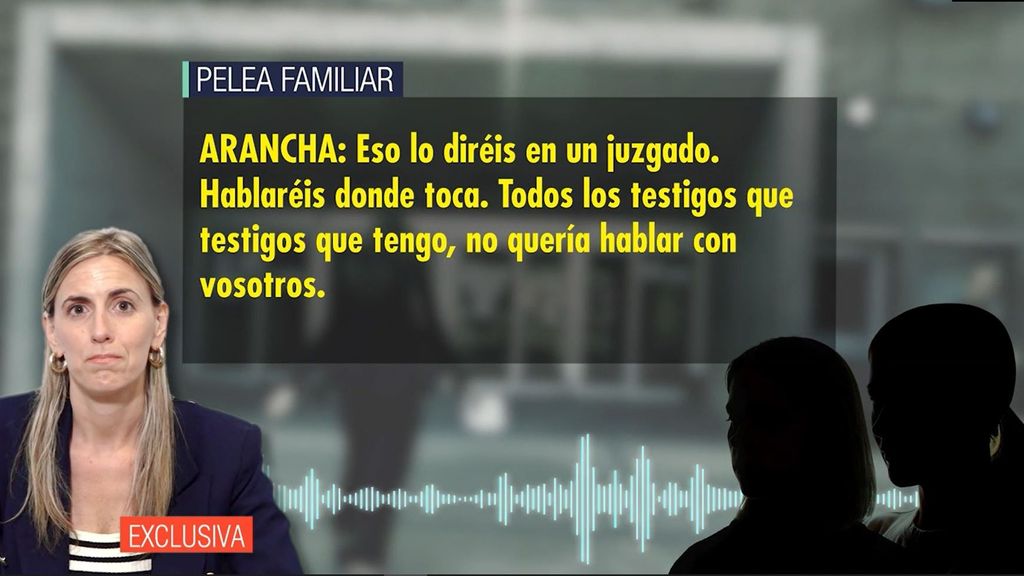 Los audios de la pelea familiar de Arancha Palomino y Luis Lorenzo en el funeral de su tía: "Asesinos, quería volver a casa"