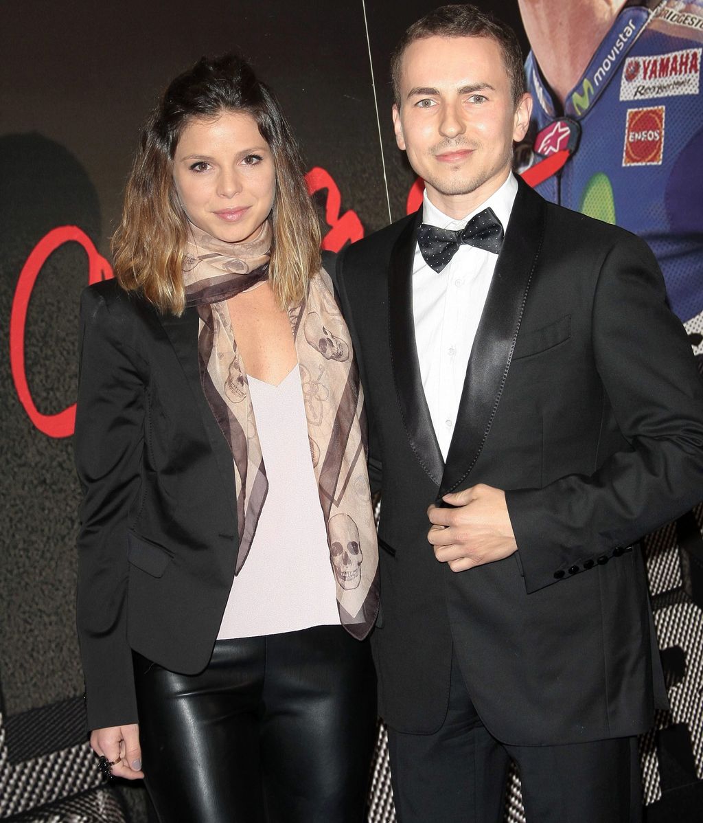 Núria Tomás y Jorge Lorenzo, en 2015