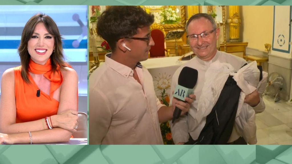 El regalo del programa a un cura que lo deja sin palabras: "Es un chándal de marca"