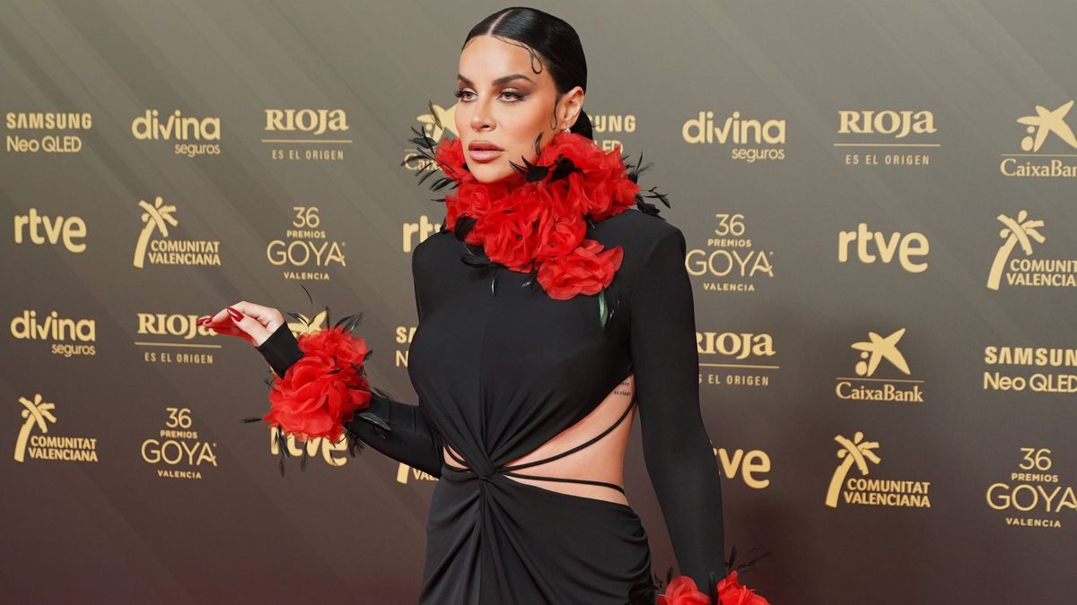 Jedet, durante la alfombra roja de los Premios Goya