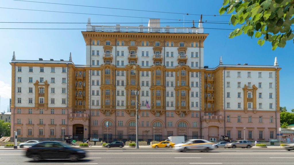 Us Embassy building in Moscow