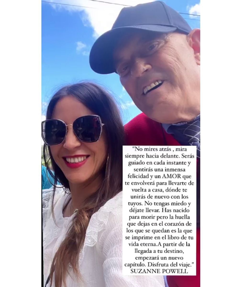 Alicia, la mujer de Jorge Pérez, se despide de su suegro