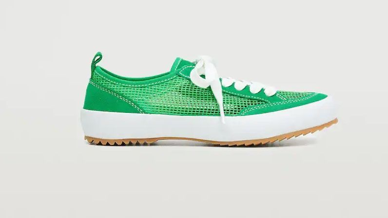 Zapatillas de rejilla de Mango