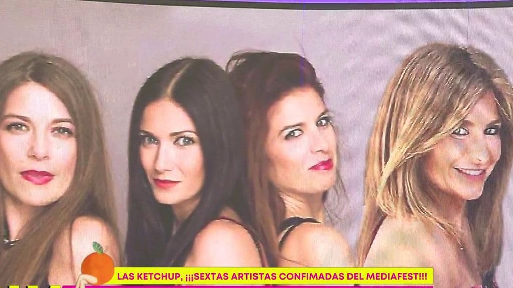 Las Ketchup y su Aserejé, junto a Gema López