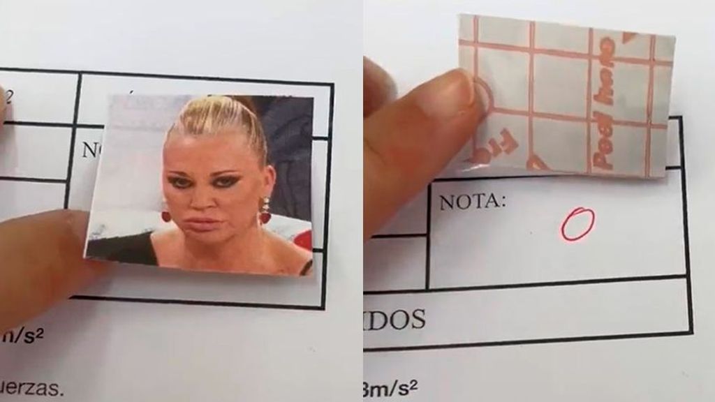 La cara de Belén cuando la nota es un 0