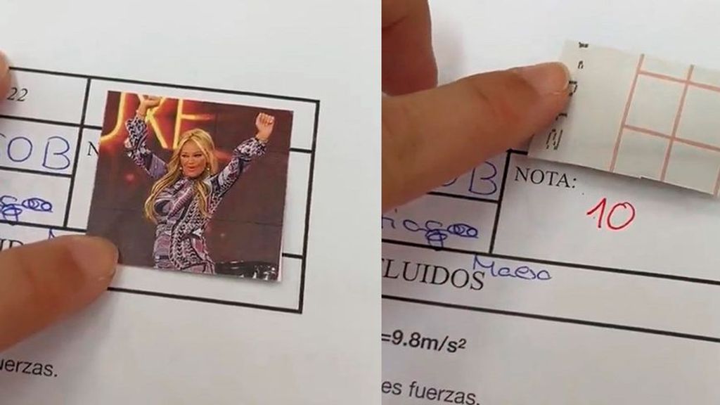 La cara de Belén, cuando la nota es un 10