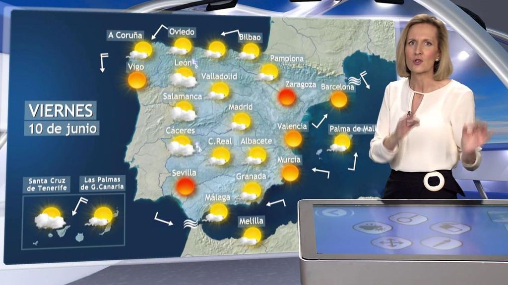 El viernes hará 40 ºC en varias provincias: el tiempo en España para el 10 de junio